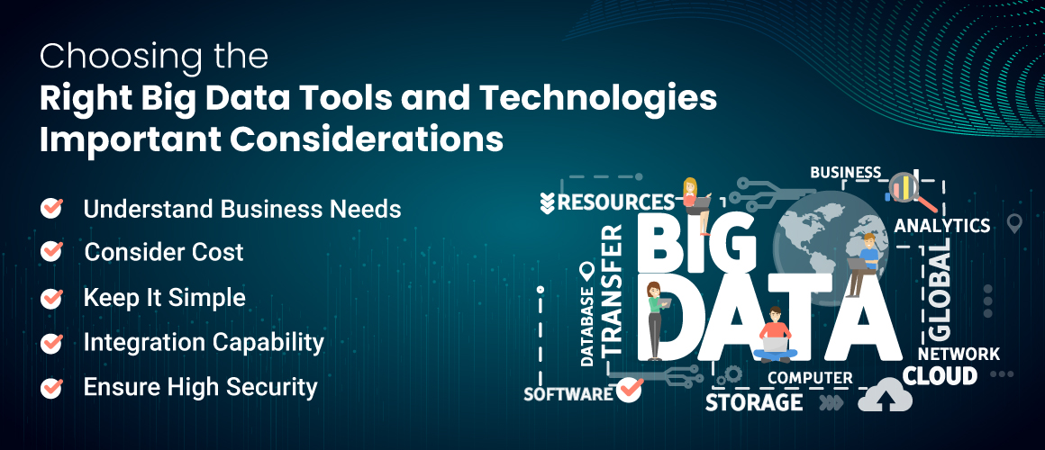 Choosing the Right Big Data Tools and Technologies: Important Considerations